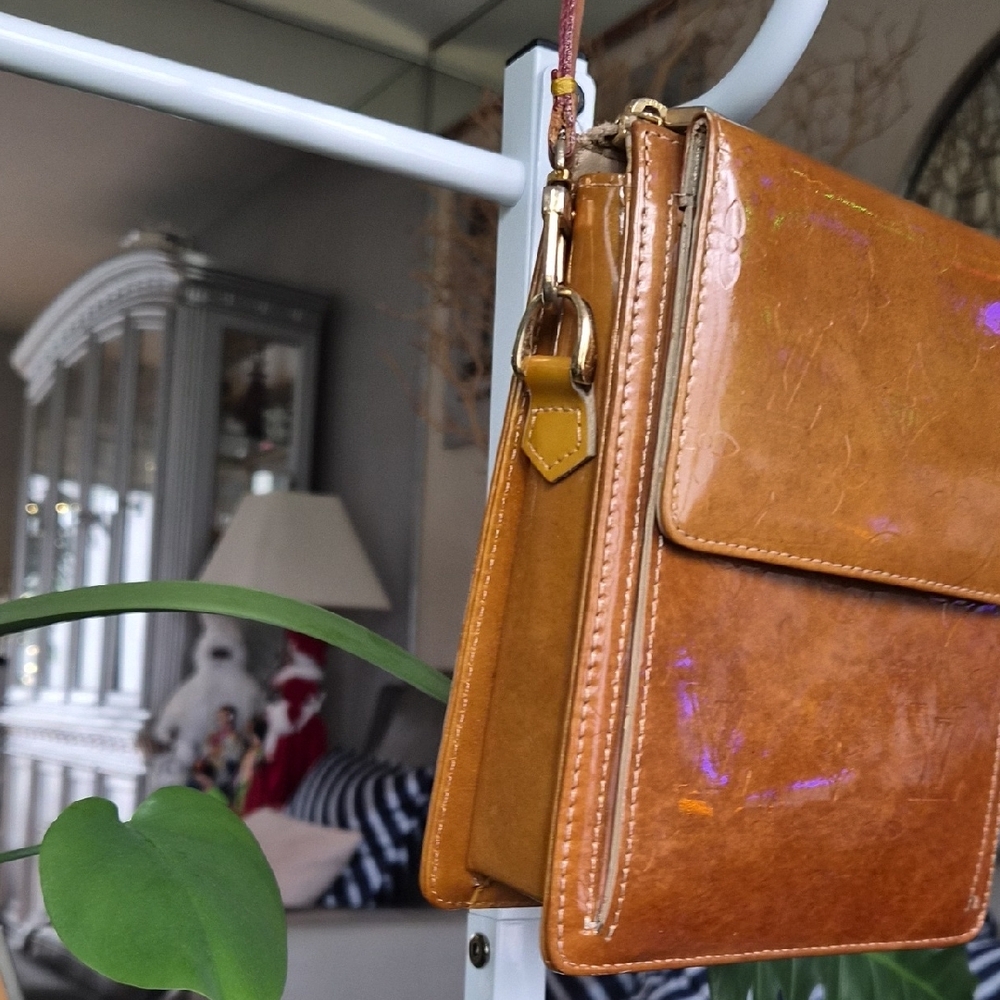 Louis Vuitton Bronze Vernis Mott Monogram Bag - Picture 6 of 13